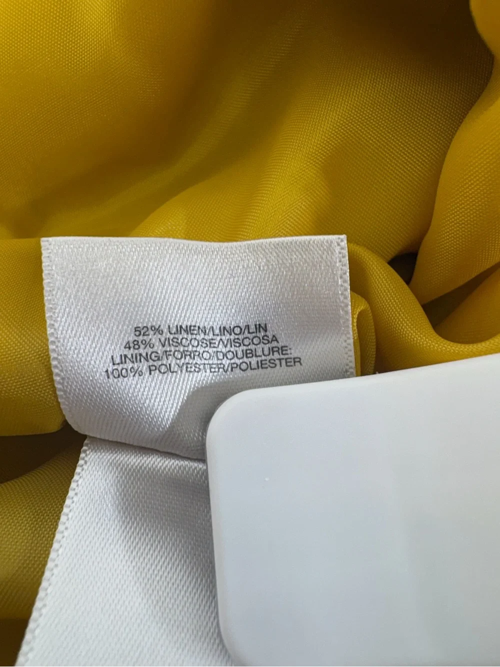 Kasper Mustard Yellow Single-Button Notch Lapel Blazer 3179